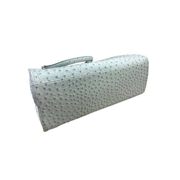 Mondani NY Womens Mint Green Ostrich-Embossed Handbag Purse SKU 7229 - Picture 7 of 11